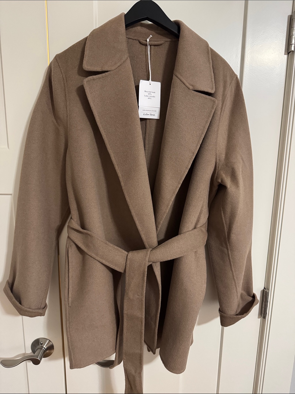 & Other Stories Recycled Wool Coat In Camel